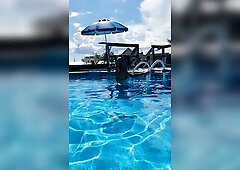 Caught hot mother i'd like to fuck out at the pool