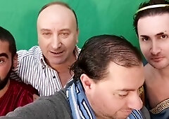 European stud Matteo Linux gets pumped and masturbates