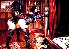 Thicc animated character L6rd7blu3 gets some anal action with a tasty trans cock