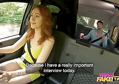 He spilt his coffee on his t-shirt then his spunk on my Big Tits! - woman faux taxi