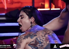Joanna Angel In Nasty Femdom Gets Tied Up And Rough Fucked By Her New Sex Dungeon Landlord