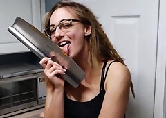Hot brunette from squirt masturbating on webcam