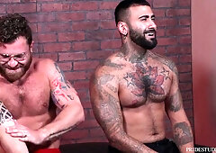 Bearback - Tattooed bears Riley Mitchell and Rikk York fuck hard