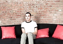 He's so nervous, but these black bangers will treat him good