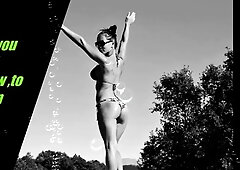 Real amateur outdoor couple enjoying hard fucking action