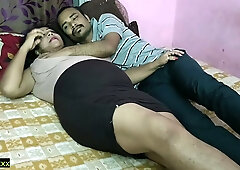 Indian couple shares intimate midnight passion in private bedroom