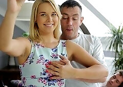 DADDY4K. Grand-daddy and comely blond have anal invasion near her BF