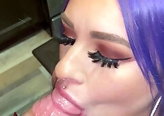 Shae Summers fucking a big cock close up