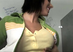 Deepthroat action for Julez big melons