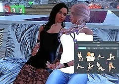 Novice in lingerie exploring pleasure