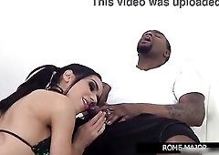 Rome Major Face-Screws Tia Cyrus Then Destroys Her Large White Butt!