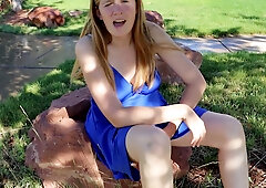 Hot Stepmom On Park Grass Nude