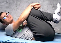 Stellar Lad Having Joy With His Humungous Hard-on