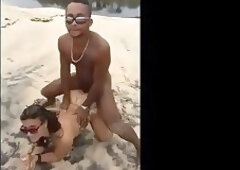 Threesome on the beach