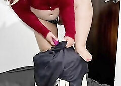 Madrastra mother I'd like to fuck Culona jugando hot mientras está sola