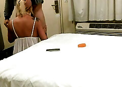 Golden-haired trans sucking and banging the cum without married dudes ALEXIA ST JAMES