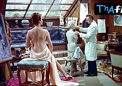 Hazel Court Breasts Scene  in The Man Who Could Cheat Death