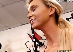 Hubby watches as his wife Astrid Star sucks ebony personal trainers BBC. After deepthroat blow job and face banging bulls screw her taut cunt whilst h