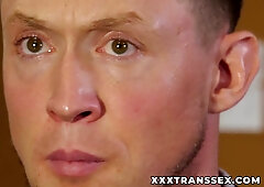 TS boss Marissa Minx lures employee Pierce Paris into messy office sex