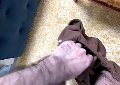 Earl Smile shows off his old, worn-out socks in a funny solo skit