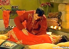 Indian lovers enjoying a steamy anal session in the sauna