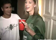 Perfect College Babe Sucking and Fucking Hardcore