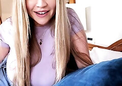 Sharing The Couch With Large Titty Roommate - Angie Faith - Consummate Girlfriend - Alex Adams