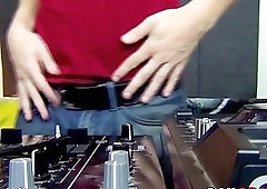 Gay DJ films himself jerking off after playing his music