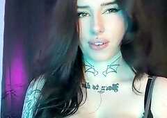 Busty British Goth ASMR JOI