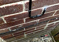 after knocking the door that guy this guy opens the back gate and gets greater amount than this guy bargained for and and astounding view of absolutel