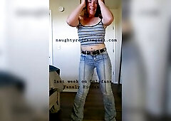 Redhead Bangs Herself Like Eager All Over the Farm