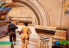Chun-Li nude mod gameplay in Fortnite for adult gamers