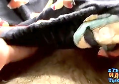 Towheaded Lad Puppy Milking and Pumping Out his Spunk