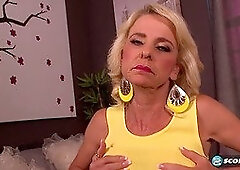 Blonde MILF Cammille Austin gets a hot creampie from her horny nurse