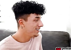 Hot mother I'd like to fuck with large titties enjoyed hardcore twat banging after favourable chap enjoyed blow job by stepmom