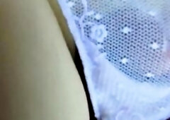 Cumming in her pants from behind