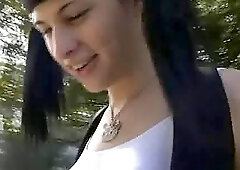 Sexy shemale Bailey Jay plays her dildo