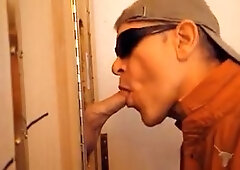 Gloryhole- Thick-dick Redhead and Helmet-head strapon buddy