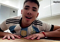 Huge bareback cock for the eager lad whore