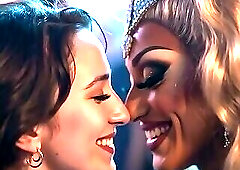 Lesbian Kisses Drag Queen At Gay Nightclub
