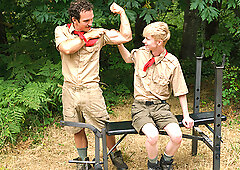 Work Out with the Twink Scout Boy