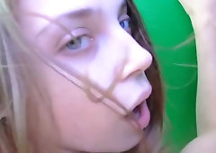 Russian couple in public during the holidays recording their sex...