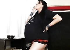 We all know it's a biggest no no to smoke whilst preggo. As in a short time as her gal leaves, that babe lights her smoke, creeps at the window. 