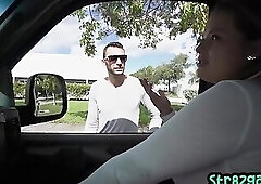 Str8 tattooed stud picked up for gay fuck in the van