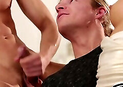 Assfucking studs spitroasting a glam babe