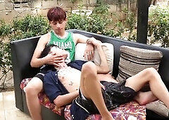 Blowjob, ass licking, lad