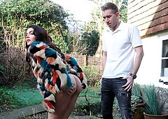 Alluring natural-tit brunette Valentina Nappi likes anal sex