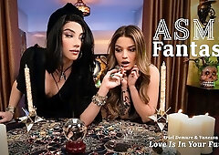 Trans Fortune Teller Ariel Demure Slides Her Fortune Into Satisfied Customer
