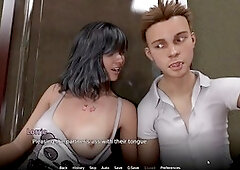 Latina teens and their stunning transgender classmate in action