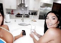 BANGBROS - Jasmine Sherni’s Bare Cleaning Service For Ace Ends With Hawt Sex On The Kitchen Counter